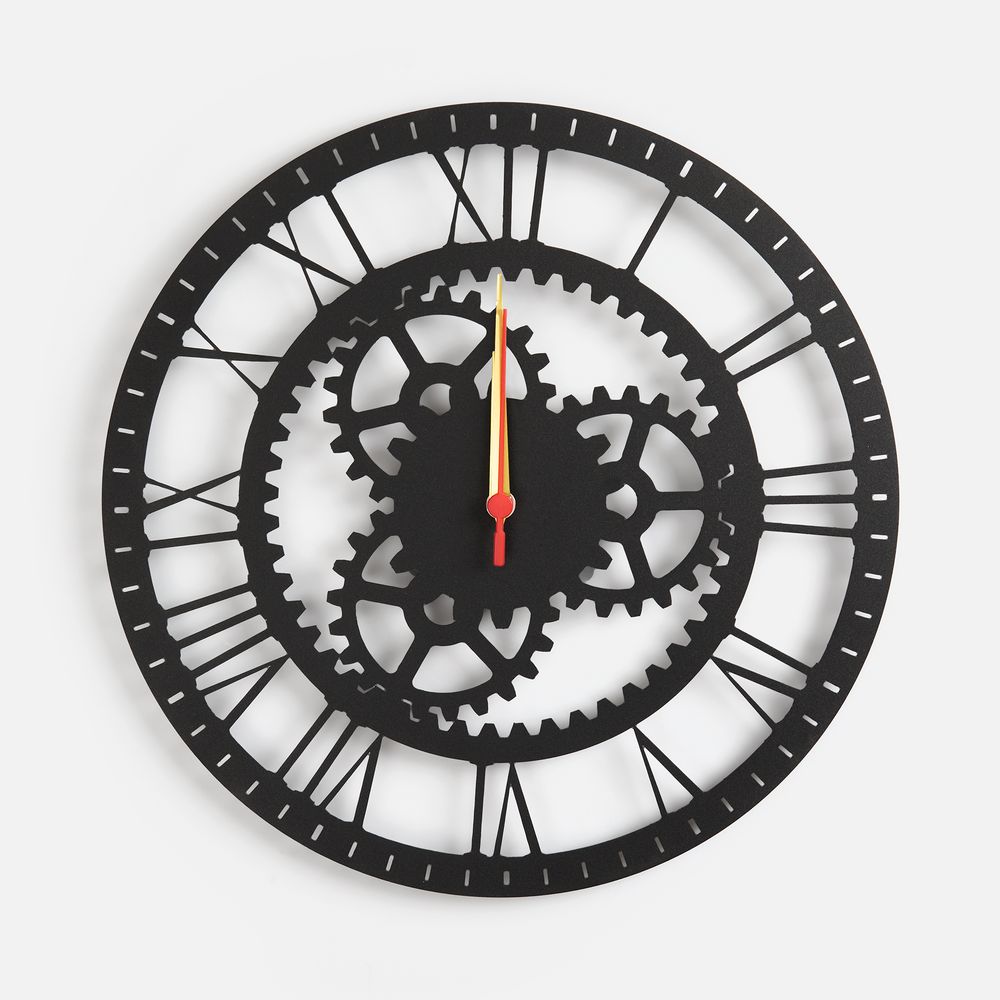 Часы «Ход времени», черные / Миниатюра WWW (1000)