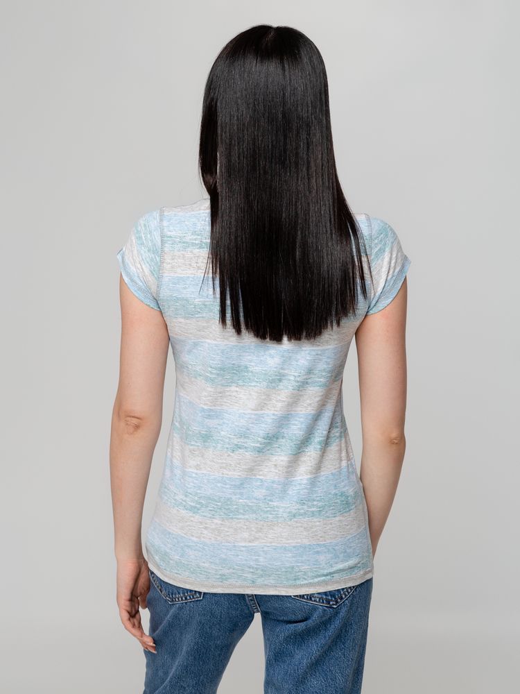 Футболка женская Rayet Lady двусторонняя, голубая с зеленым / Миниатюра WWW (1000)