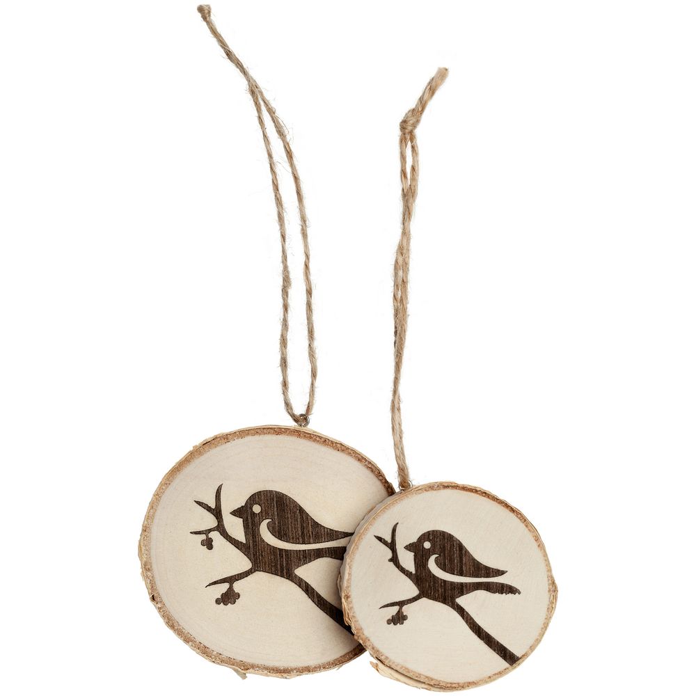 Подвеска Logger, малая, со снегирем / Миниатюра WWW (1000)