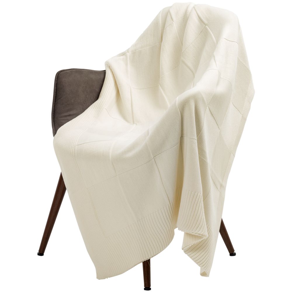 Плед Chess Queen, молочно-белый / Миниатюра WWW (1000)