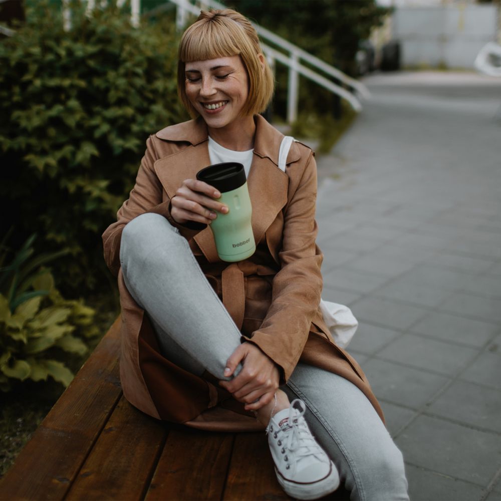 Термостакан Tumbler 350, вакуумный, зеленый / Миниатюра WWW (1000)