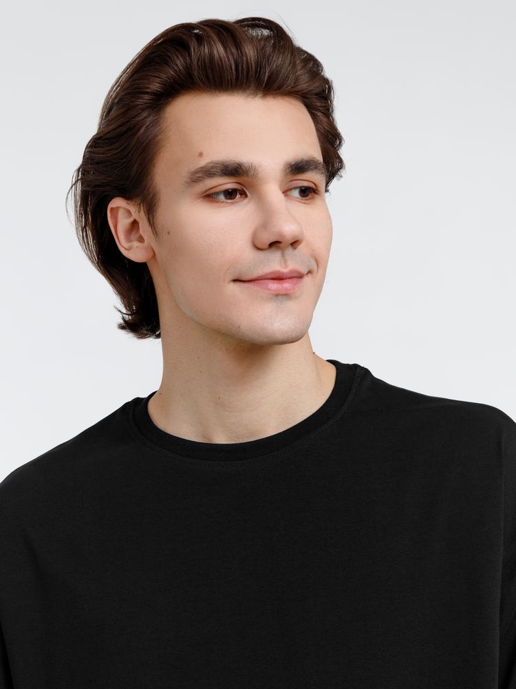 Футболка оверсайз унисекс с длинным рукавом Сity Sapiens, черная / Миниатюра WWW (1000)