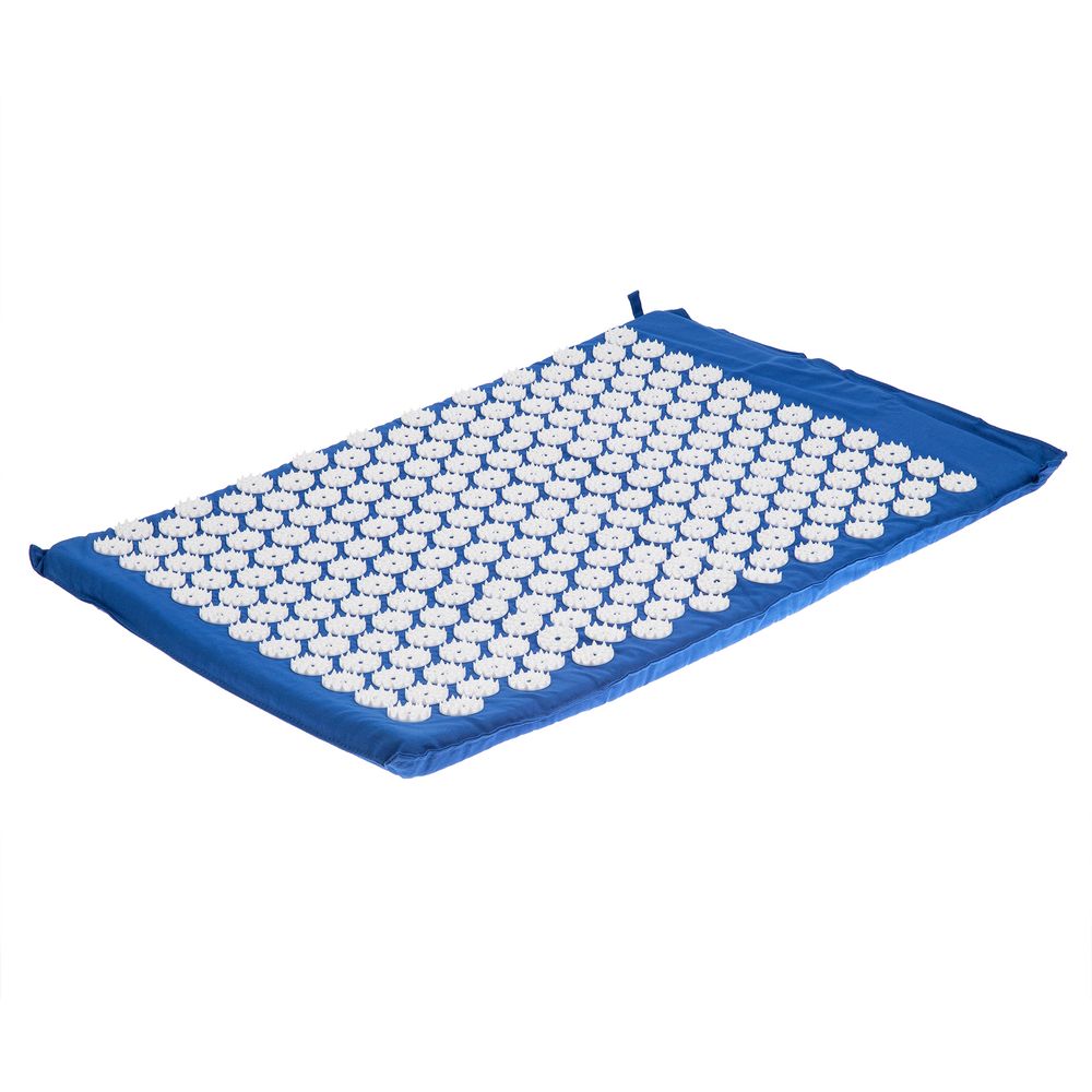 Массажный аккупунктурный коврик с валиком Iglu, синий с белым / Миниатюра WWW (1000)