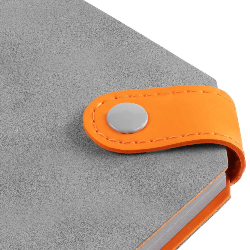 Ежедневник Corner, недатированный, серый с оранжевым / Миниатюра WWW (1000)