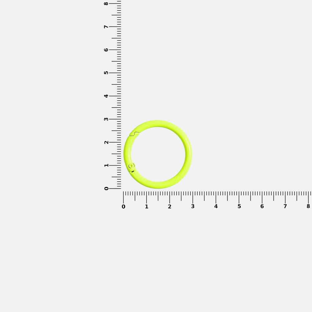 Карабин-кольцо Claus, L, желтый неон / Миниатюра WWW (1000)