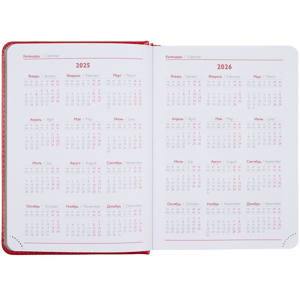 Ежедневник Faro Mini, датированный, красный / Миниатюра WWW (1000)