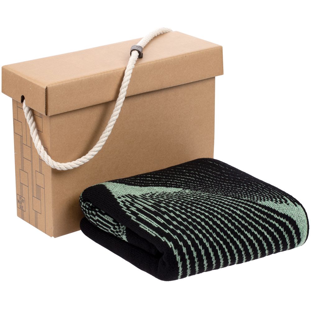 Плед Lumi Lure, черный с зеленым / Миниатюра WWW (1000)