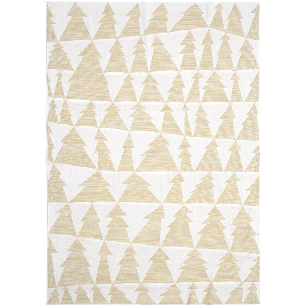 Плед «Танцующий лес», белый с золотом / Миниатюра WWW (1000)