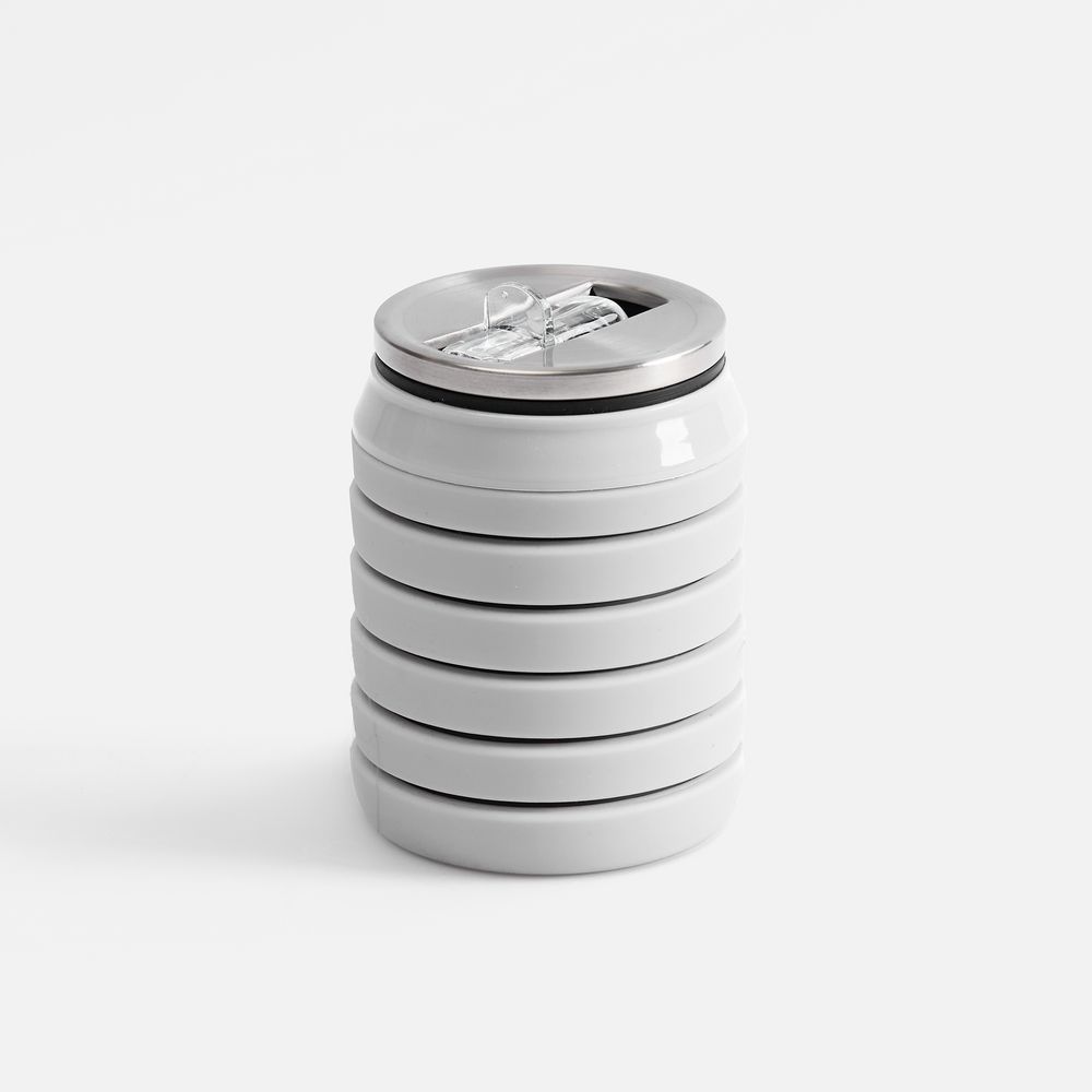 Складная бутылка для воды Folla, серая / Миниатюра WWW (1000)