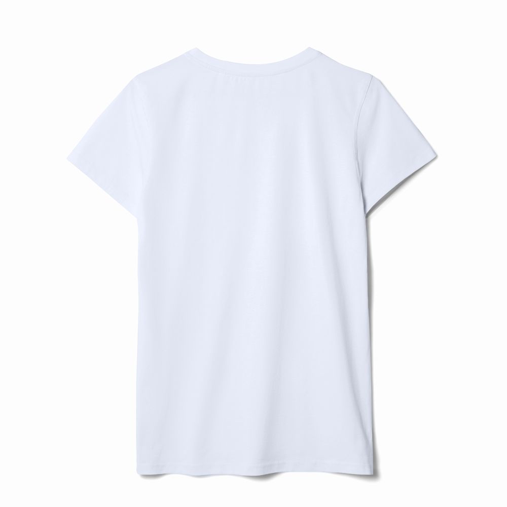 Футболка женская T-bolka Stretch Lady, белая (холодный оттенок) / Миниатюра WWW (1000)