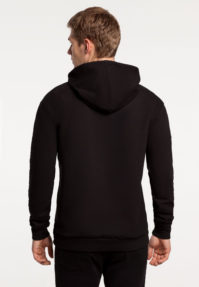 Толстовка с капюшоном «Леон», черная / Миниатюра WWW (1000)