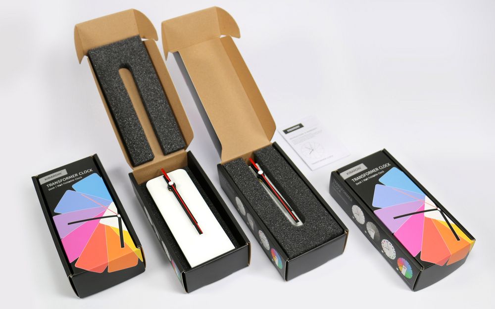 Часы настенные Transformer Clock. White & Multicolor / Миниатюра WWW (1000)