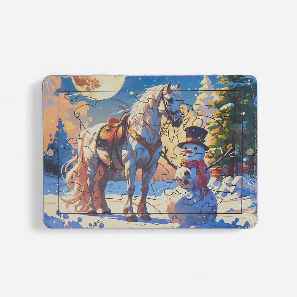 Деревянный пазл с крышкой PuzzleBox на заказ / Миниатюра WWW (1000)