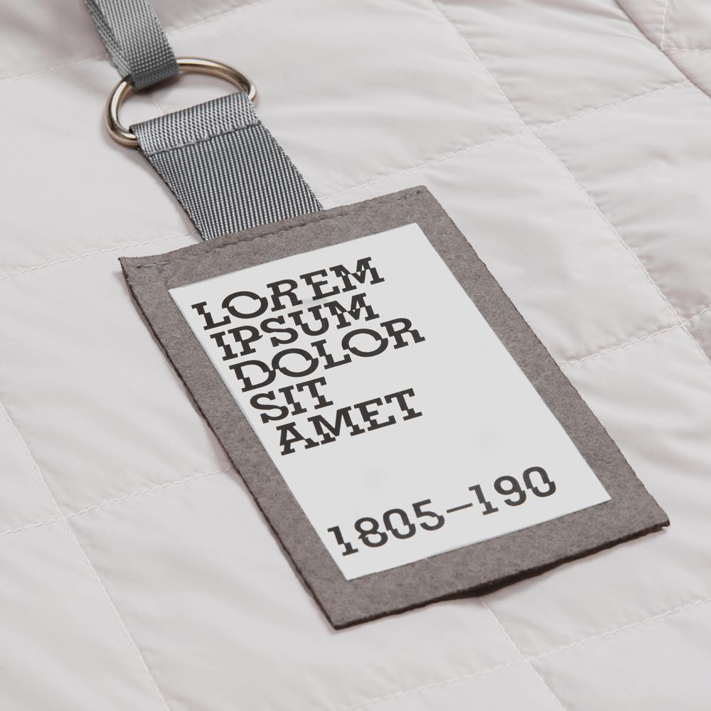 Стропа текстильная Fune 10 S, серая, 10 см / Миниатюра нанесения (1000)