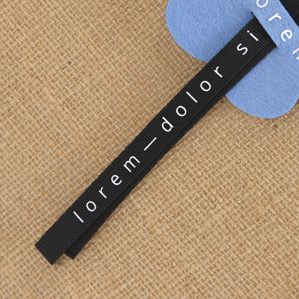 Стропа текстильная Fune 10 S, черная, 50 см / Миниатюра нанесения (1000)