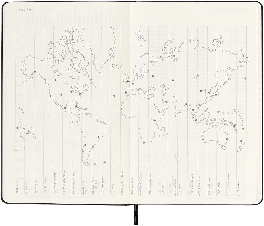 Ежедневник Moleskine Classic Large, датированный, черный / Миниатюра WWW (1000)