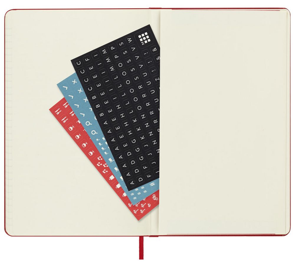 Еженедельник Moleskine Classic Large, датированный, красный / Миниатюра WWW (1000)