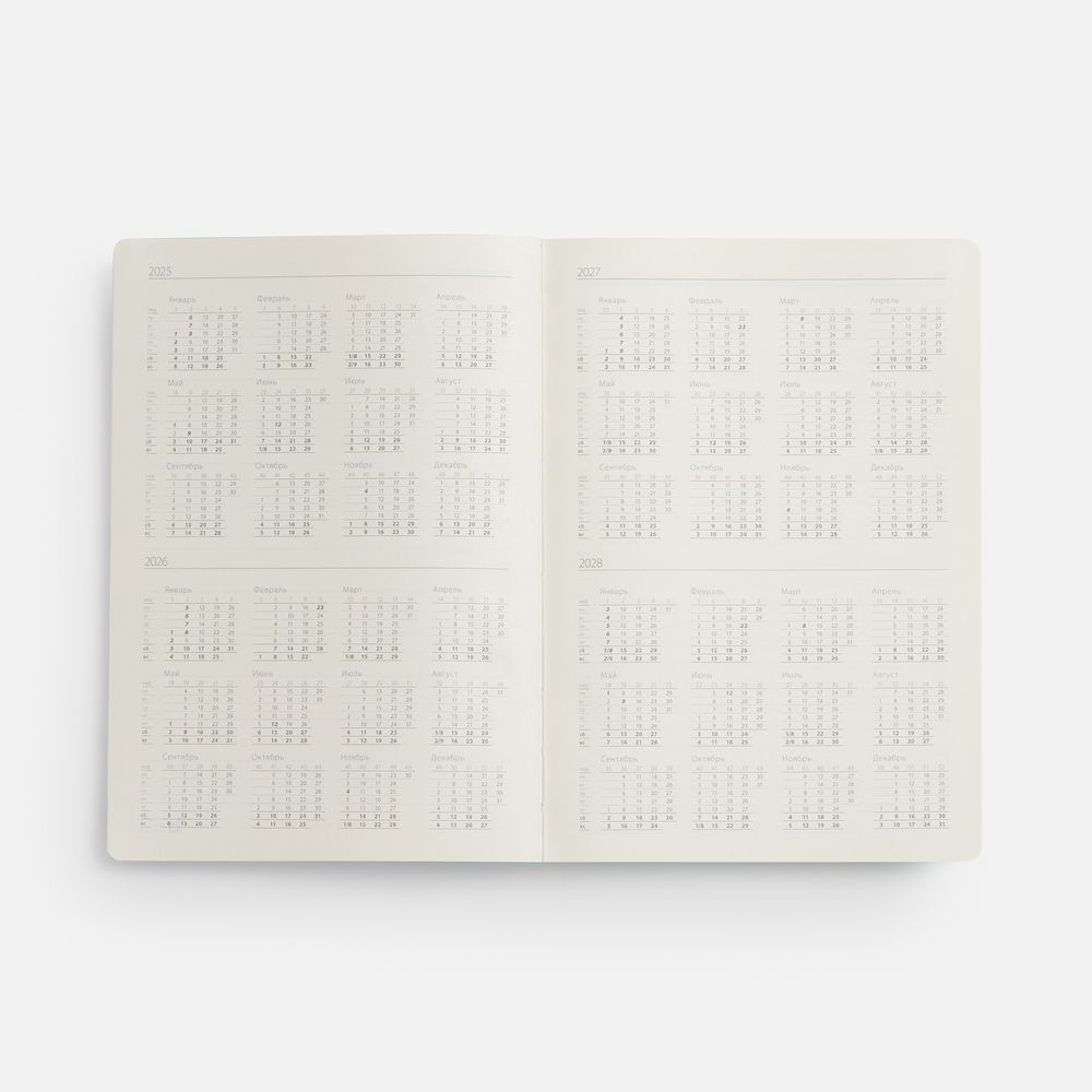 Ежедневник Flexpen Black ver.2, недатированный, черный с оранжевым / Миниатюра WWW (1000)