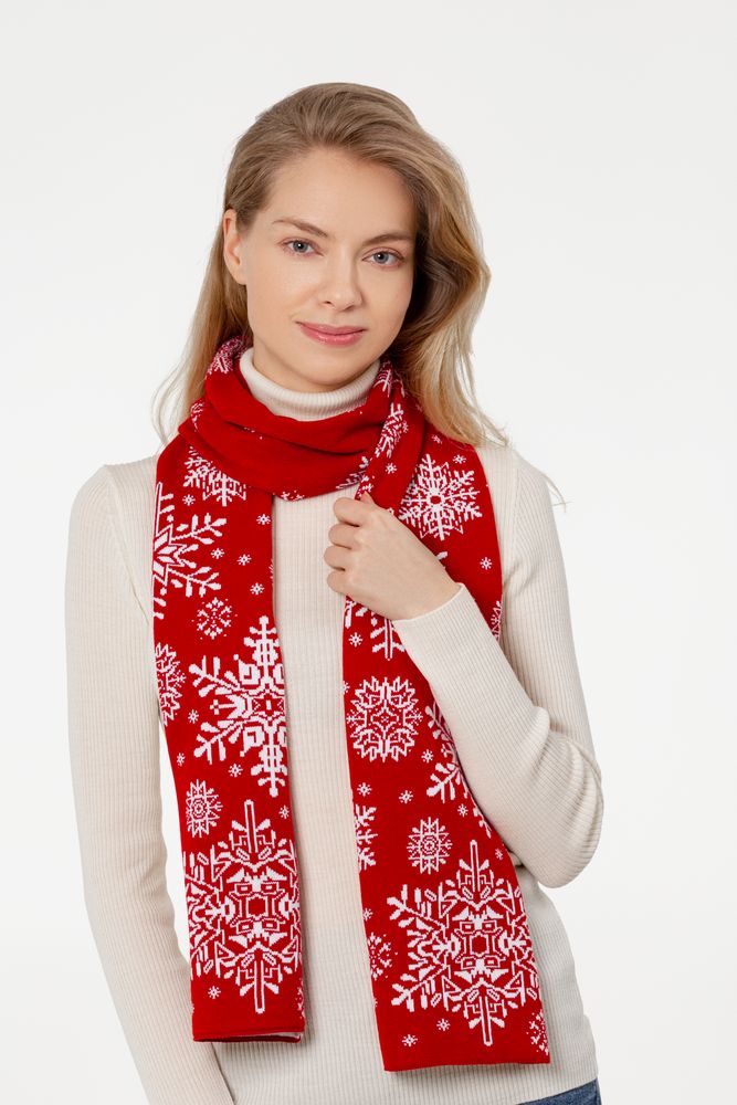 Шарф Snow Fairy, красный / Миниатюра WWW (1000)