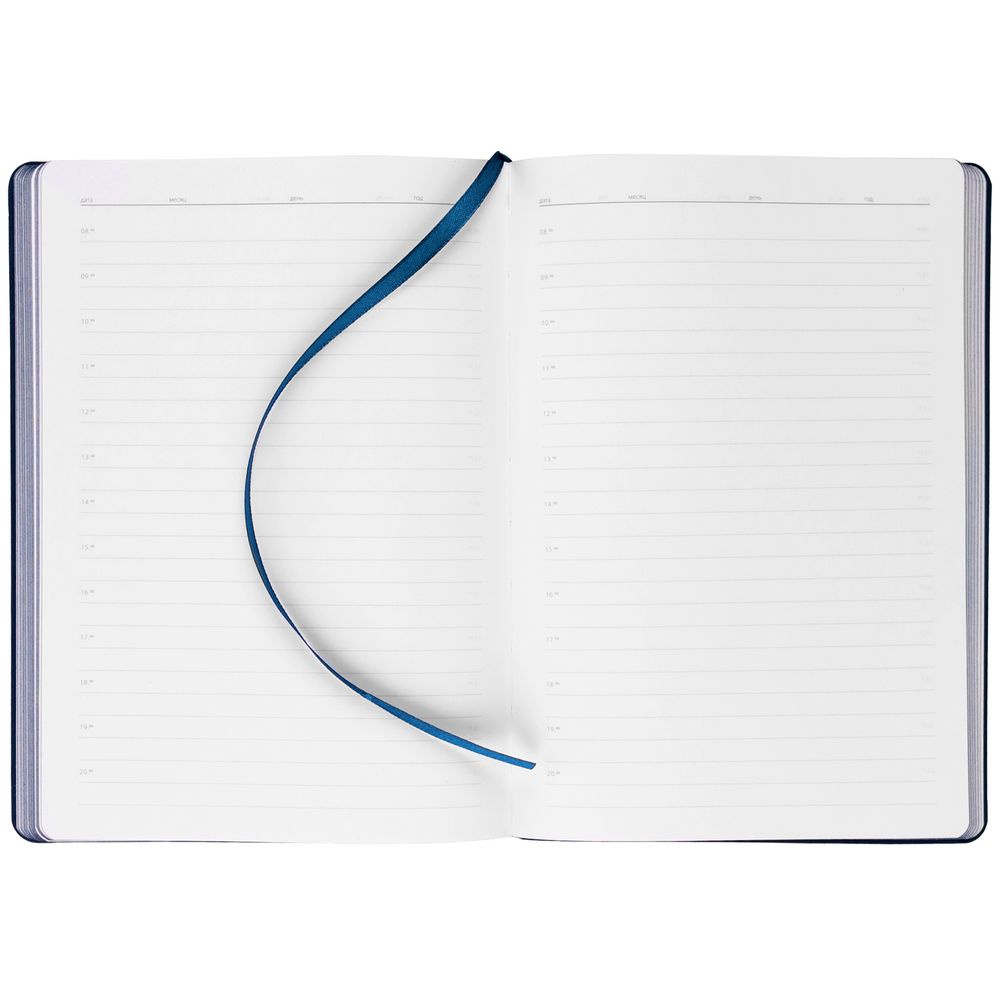 Ежедневник Slip, недатированный, синий, с белой бумагой / Миниатюра WWW (1000)