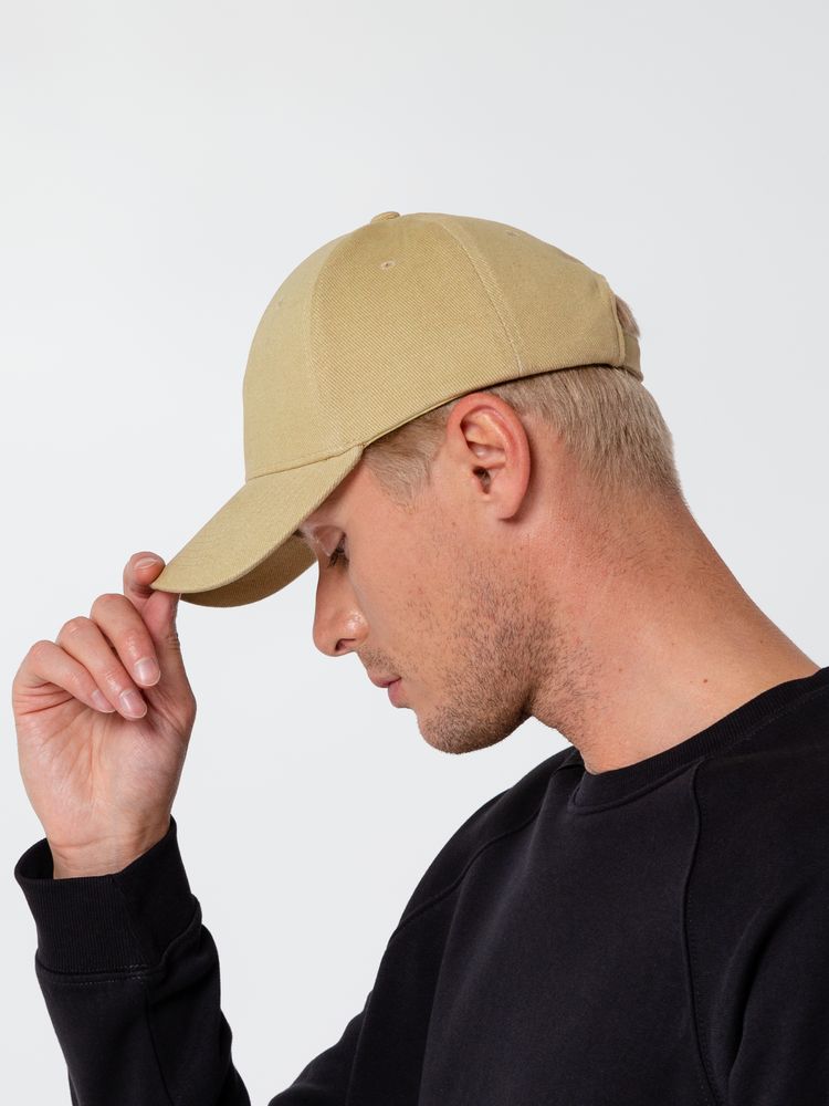 Бейсболка Hillside, бежевая / Миниатюра WWW (1000)