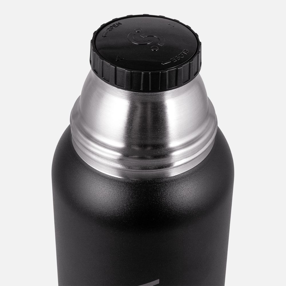 Термос Relaxika 1000 со стикерпаком, черный / Миниатюра WWW (1000)