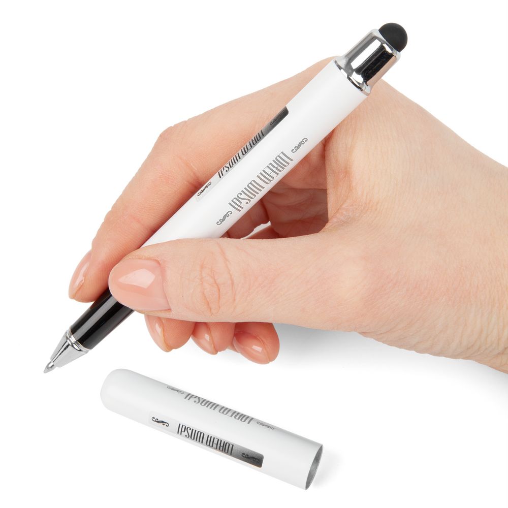 Роллер Scribo со стилусом, матовый белый / Миниатюра WWW (1000)