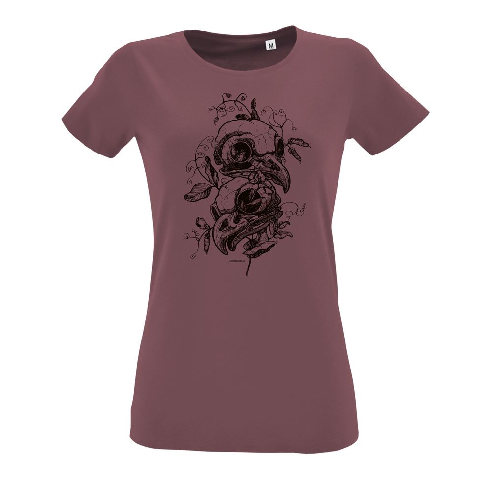 Футболка женская Erat Aves, пыльно-розовая / Миниатюра WWW (1000)