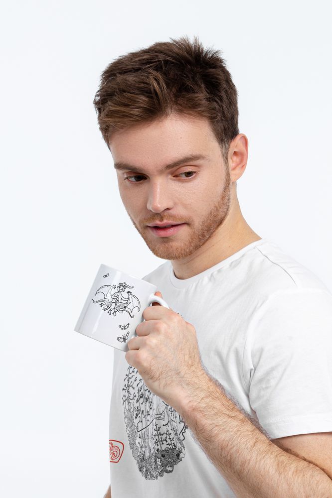 Кружка «Погоня», белая / Миниатюра WWW (1000)