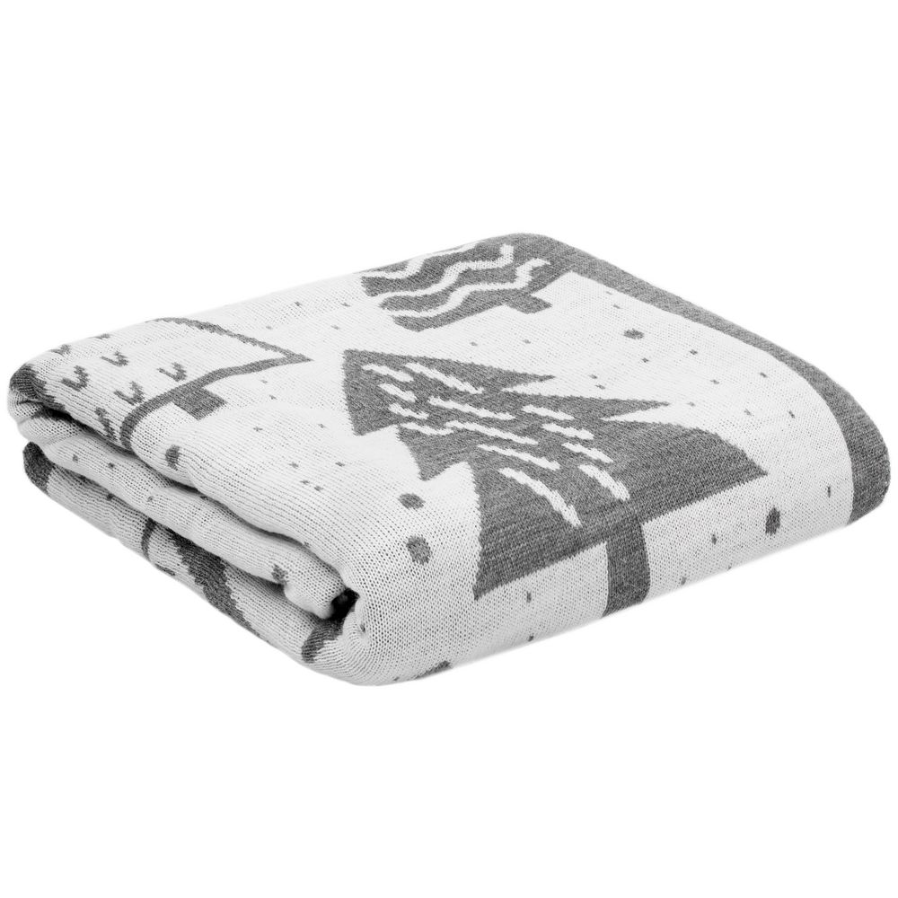 Плед «Елки», серый / Миниатюра WWW (1000)