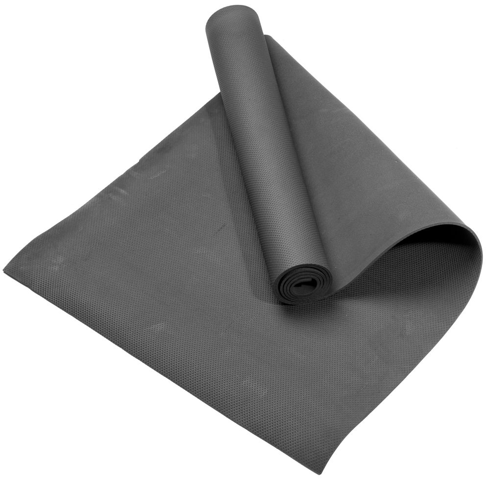 Коврик для йоги и фитнеса с лентой Anga, графит, уценка / Миниатюра WWW (1000)