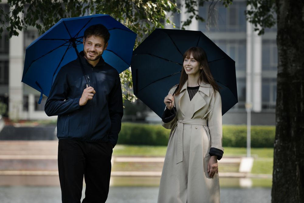 Зонт складной Monsoon, темно-синий / Миниатюра WWW (1000)