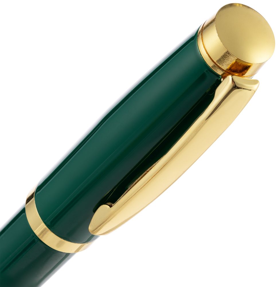 Ручка шариковая Letra Gold, глянцевая, темно-зеленая / Миниатюра WWW (1000)