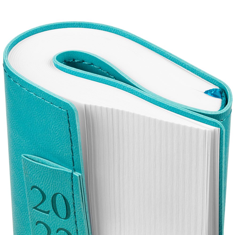 Ежедневник Time, датированный, бирюзовый / Миниатюра WWW (1000)