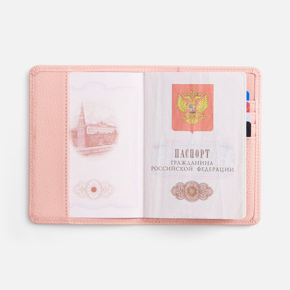 Обложка для паспорта Unison, розовая / Миниатюра WWW (1000)