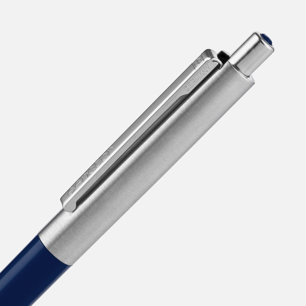 Ручка шариковая Senator Point Metal, ver.2, темно-синяя / Миниатюра WWW (1000)
