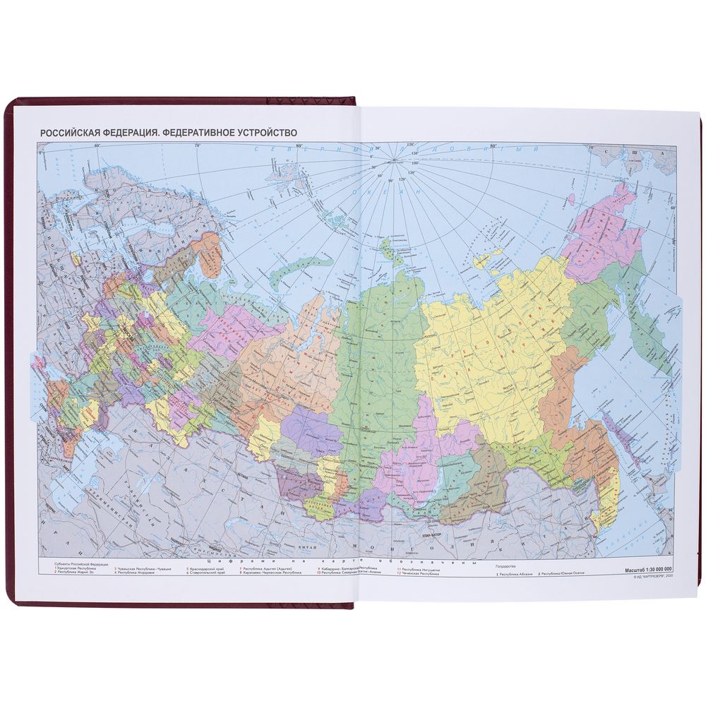 Ежедневник Brand, недатированный, бордовый / Миниатюра WWW (1000)