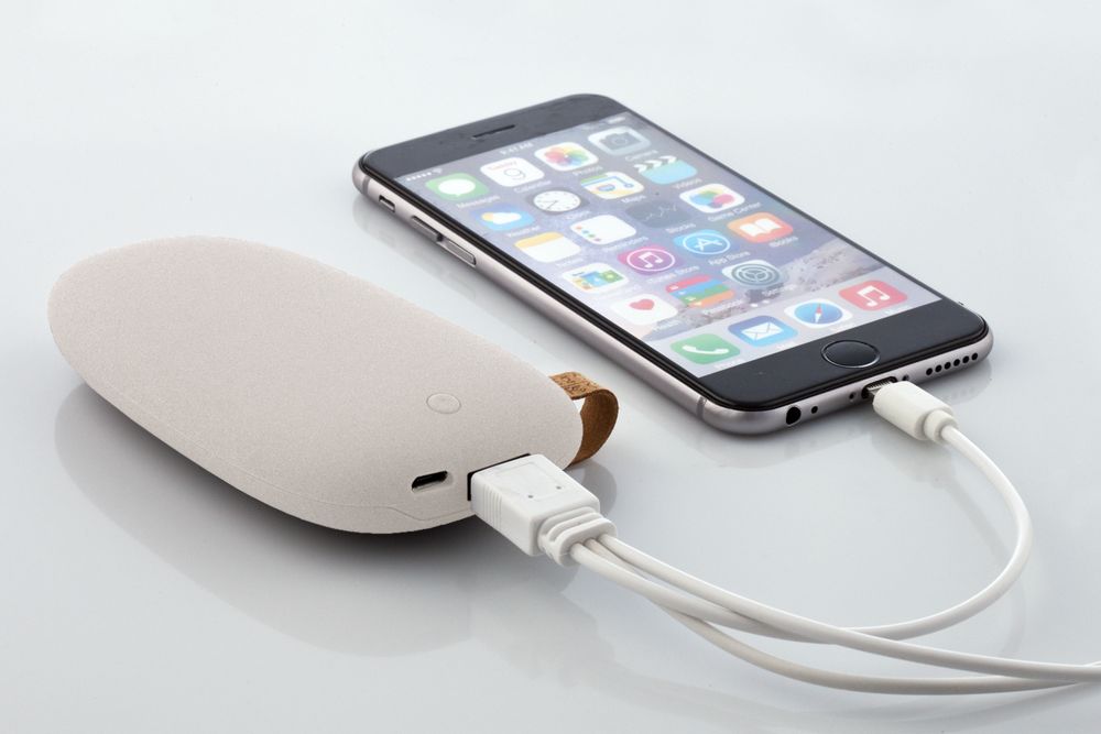 Внешний аккумулятор Pebble 5200 мАч, светло-серый / Миниатюра WWW (1000)