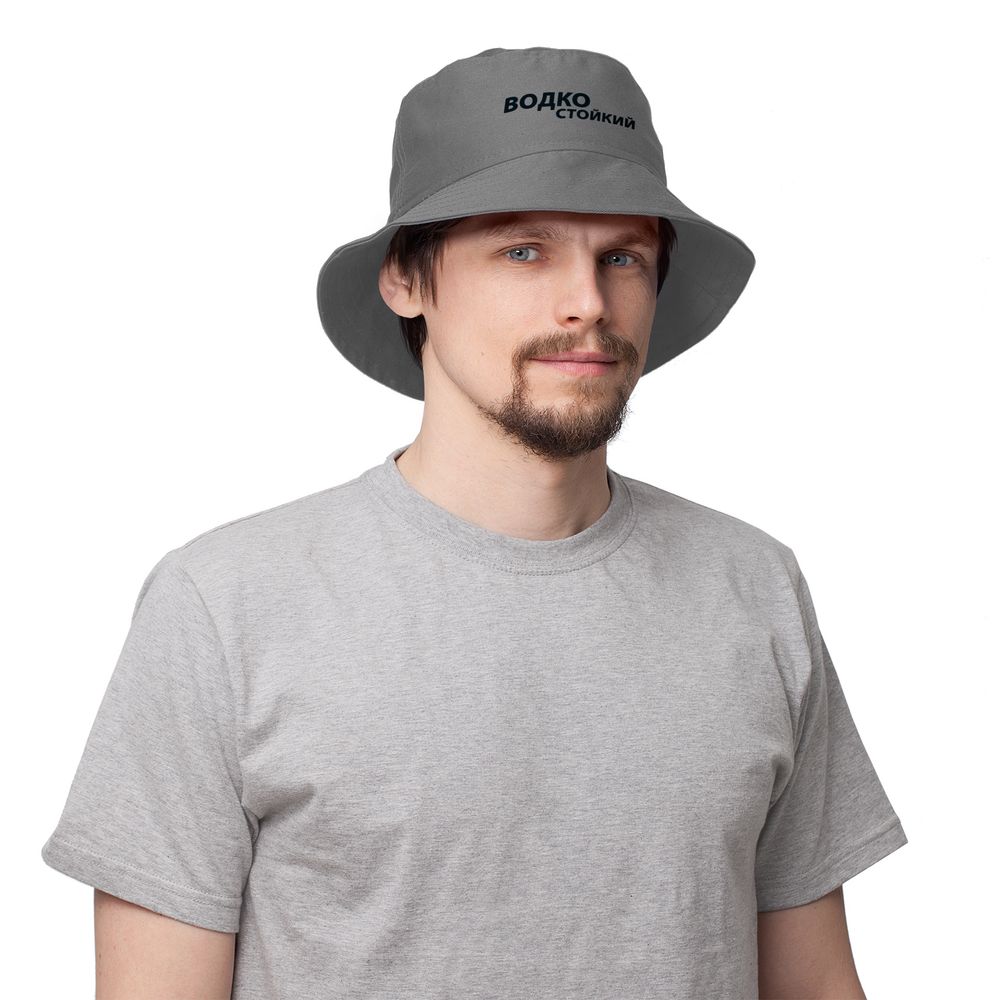 Панама «Водкостойкий», серая / Миниатюра WWW (1000)