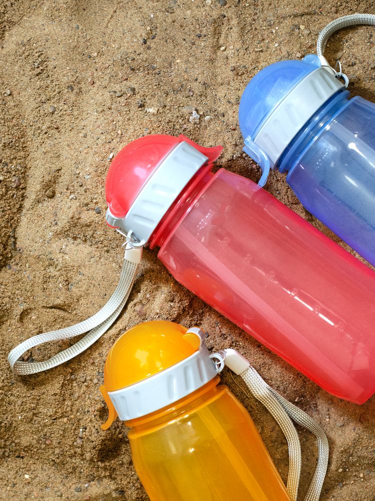 Бутылка для воды Aquarius, синяя / Миниатюра WWW (1000)