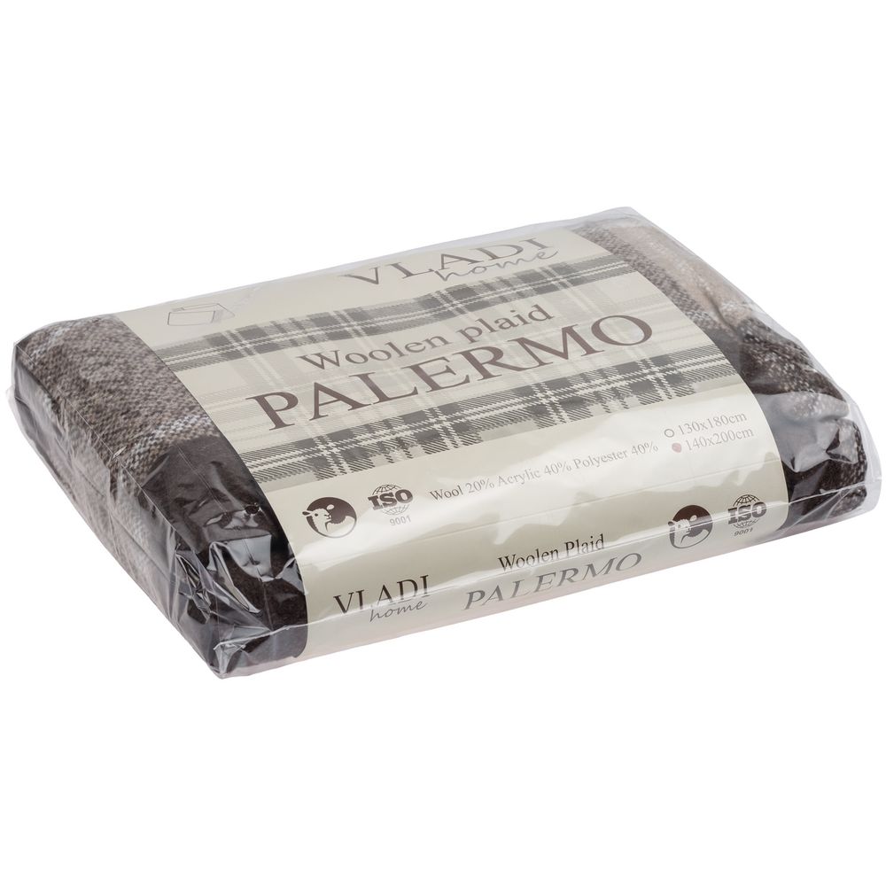 Плед Dublin, темно-коричневый / Миниатюра WWW (1000)