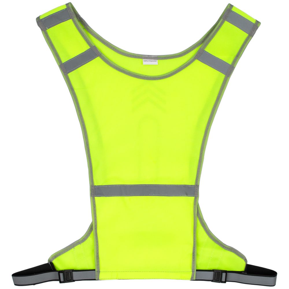 Светоотражающий жилет для бега с маячком Flash, желтый неон / Миниатюра WWW (1000)