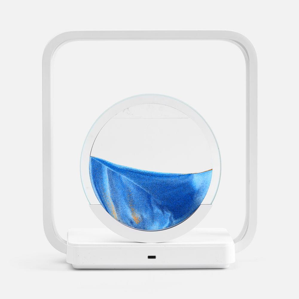 Интерьерный светильник с беспроводной зарядкой Sandflow, белый / Миниатюра WWW (1000)