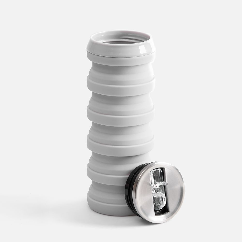 Складная бутылка для воды Folla, серая / Миниатюра WWW (1000)