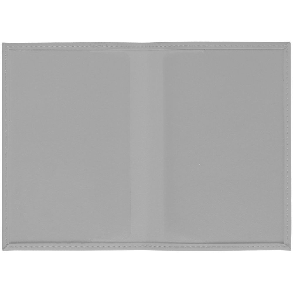 Обложка для паспорта Shall, серая / Миниатюра WWW (1000)