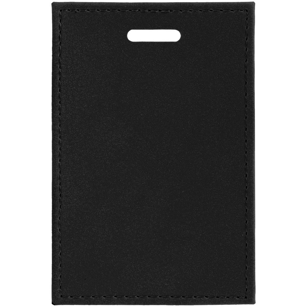 Чехол для пропуска Nubuck, черный / Миниатюра WWW (1000)