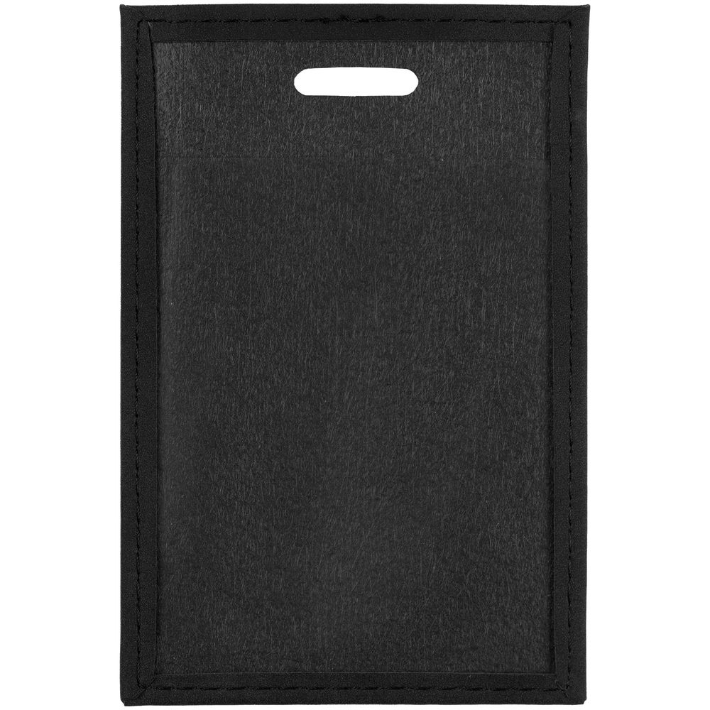 Чехол для пропуска Nubuck, черный / Миниатюра WWW (1000)