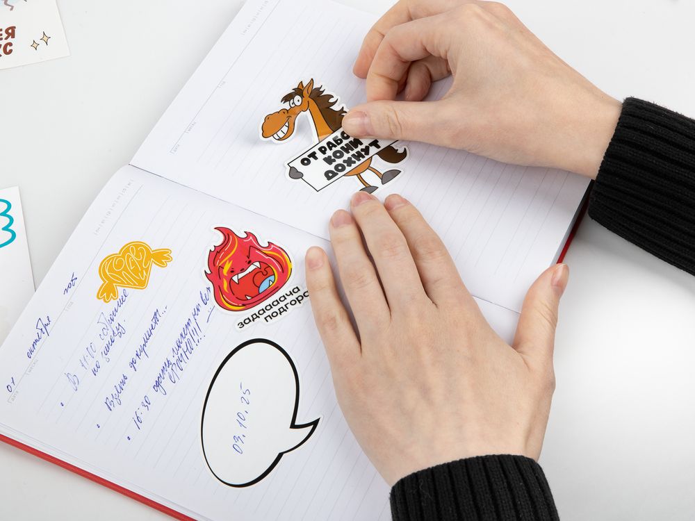 Наклейки бумажные Sticker Pack на заказ, S / Миниатюра WWW (1000)