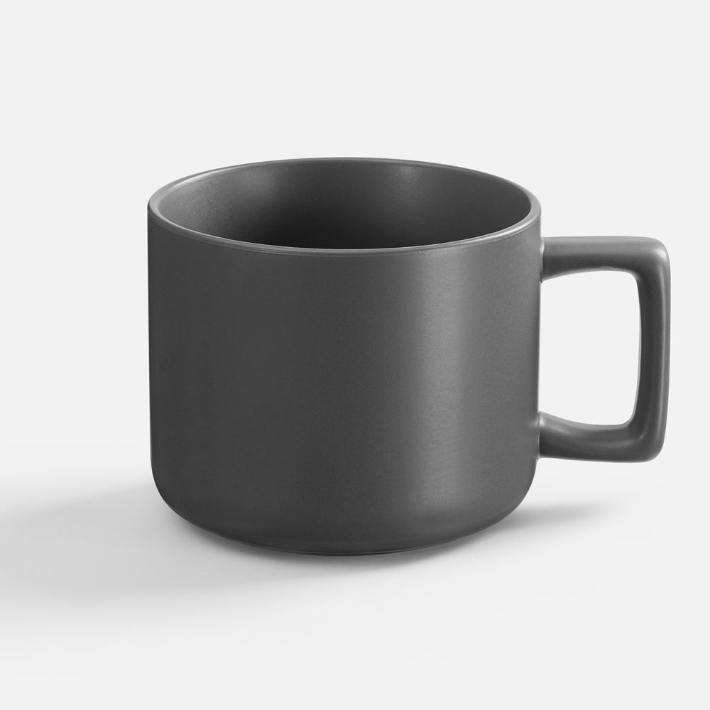 Чашка Jumbo в коробке матовая, темно-серая / Миниатюра WWW (1000)