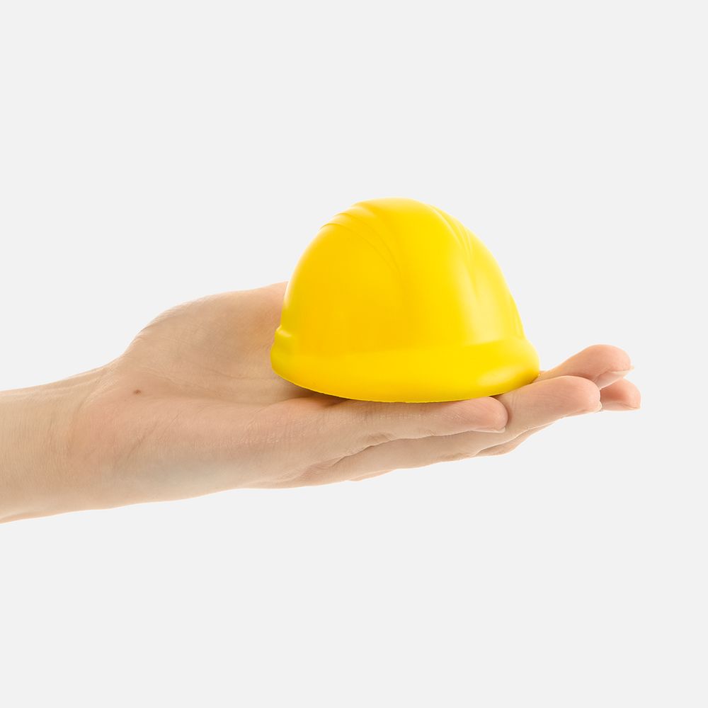 Антистресс «Каска», желтый / Миниатюра WWW (1000)